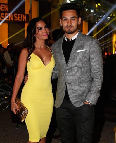 Ilkay Gundogan with his ex-girlfriend Sila Sahin